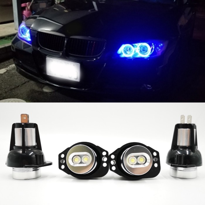 1 Pair For BMW E60 E61 E63 E64 E70 X5 E71 X6 E82 E87 E89 Z4 E90 E91 M3 Canbus Error Free LED Angel