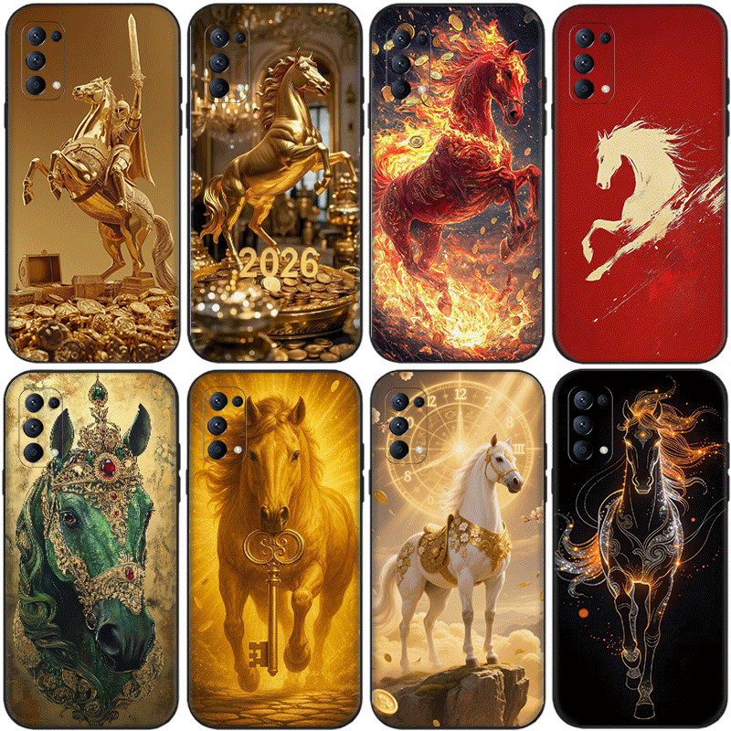 OPPO A57E A58 A58X A59F1s A60 A74 A76 A77F3 A78 A16 A16S A16k A16E TPU Spot สินค้าสีดํานุ่มเคสโทรศัพ