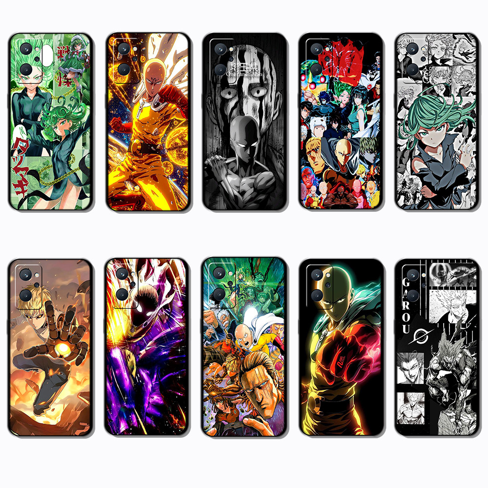 สําหรับRealme 9 Pro Plus 9i 4G 12 Lite 12X 12 + 13 One Punch Man Black Edgeเต็มรูปแบบTPUเคสโทรศัพท์ 