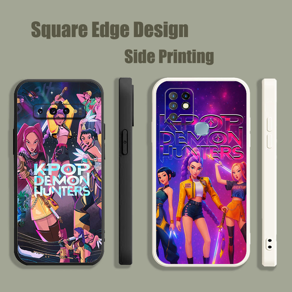ปลอกสําหรับ OPPO A5 A9 A53 A32 A7X Reno 6Z 5Z 5G Kpop Demon Hunters Cast อะนิเมะ Rumi Zoey UPC04 เคส