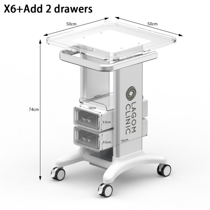 Hot Sale 2 Drawers Laptop Computer Trolley Cart  Oral Scanner Trolley Cart Ultrasound Scanner  Trol