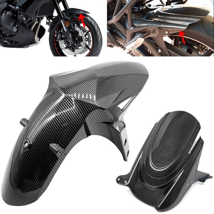 Fit For KAWASAKI Versys 650 KLE650 LE650 2015-2020 Front Rear Tire Hugger Fender Mudsling Mudguard