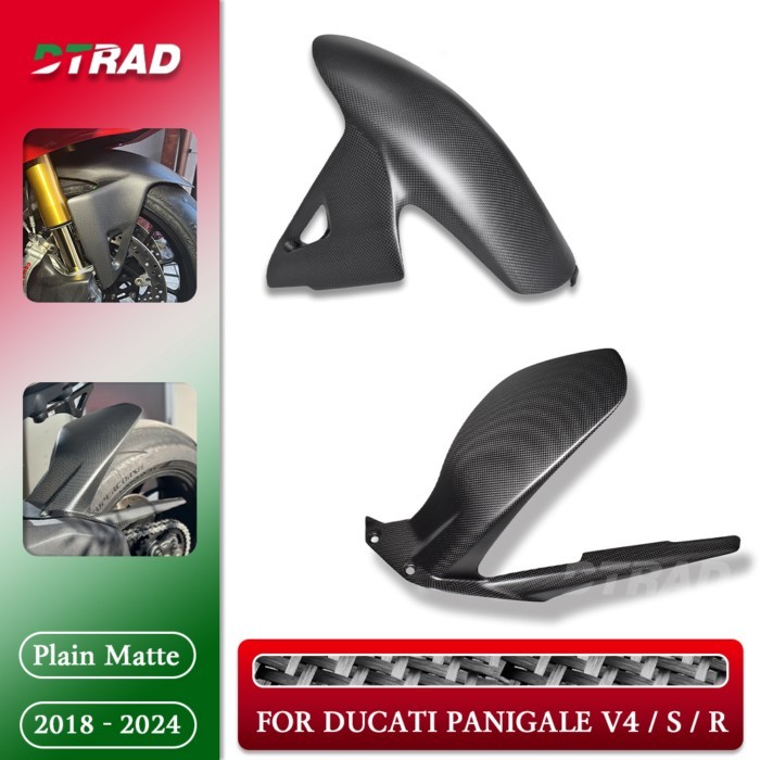 For DUCATI Panigale V4 V4S V4R 2018- 2023 2024 Carbon Fiber Accessories Motorcycle Front Fender Rea