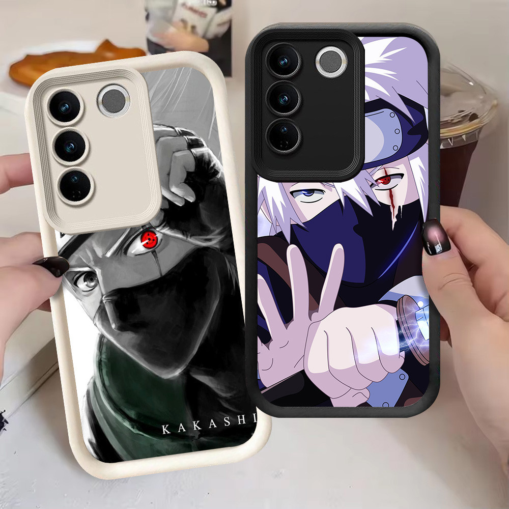 G-14 Naruto Kakashi Casing สําหรับ VIVO Y200e V27 V27E Y29 Pro สีดําและสีขาว