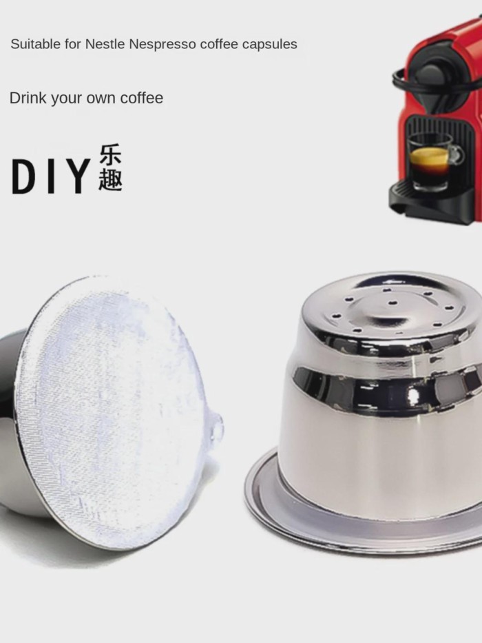 Suitable for Nestlé Nespresso coffee capsule machine DIY stainless steel reusable coffee capsule sh