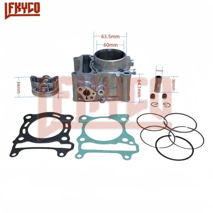 Scooter Engine Parts 60mm Cylinder Piston Ring Kit Motor for Honda PCX160 ABS PCX150 PCX 160 150 SH