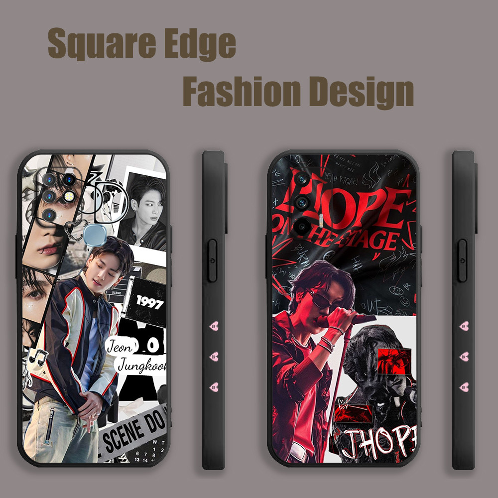 เคสสําหรับ iPhone 17 PRO MAX 17 AIR BTS Jungkook Jeon JK HBX02 เคสโทรศัพท์ขอบสี่เหลี่ยม
