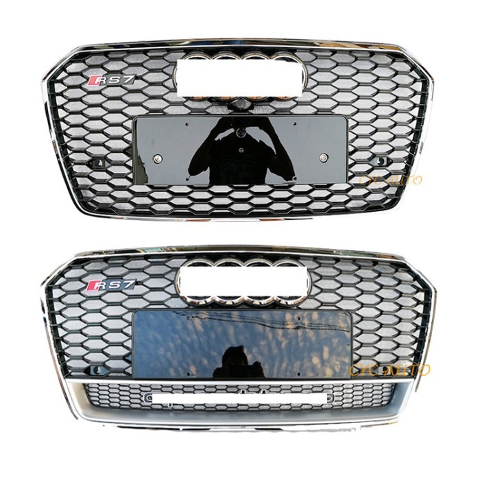 For Audi A7 S7 Front Body Kit Grille Car Transformoing A7 Bumper Parts Grill RS7 Grill 2016 2017 20