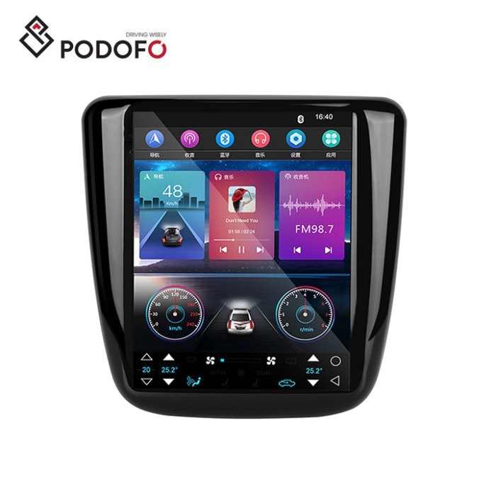 Podofo Android Car Radio 9.7Inch Car Stereo Frame For Chevrolet Malibu XL 2012-2018 Carplay Android