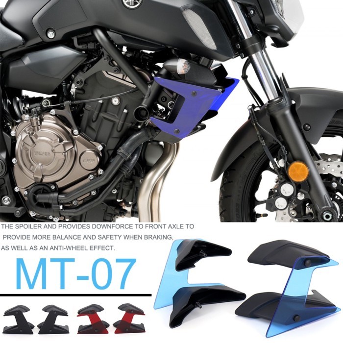 2021 Motorcycle Accessories For Yamaha MT-07 MT 07 MT07 Winglet Front Wing Downforce Naked Spoiler