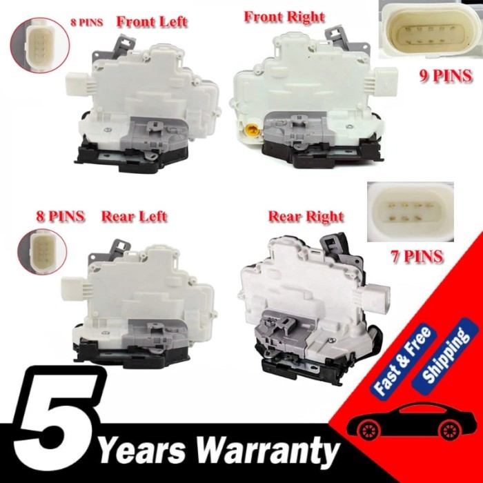 Door Lock Actuator Latch for Audi Q3 Q5 Q7 A4 S4 A5 S5 TT 8K0839015C 8K0839016 8J2837015A 8J2837016