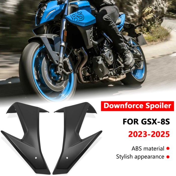 For GSX-8S 2025 GSX 8S 2024  GSX8S 2023 Motorcycle Front Downforce Spoiler Winglet Frontal Sport Na