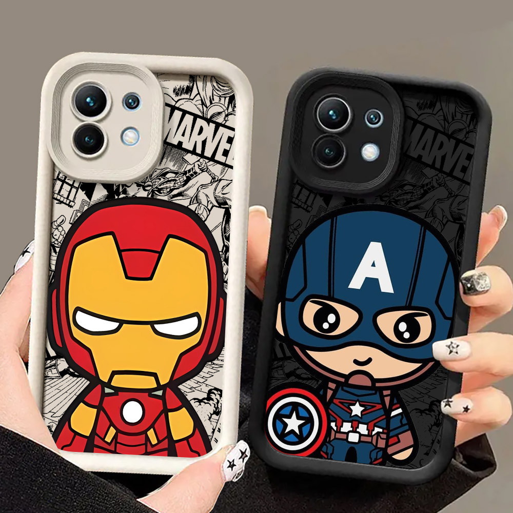 Baby Marvel Ironman กัปตันอเมริกา Groot เคสโทรศัพท์สําหรับ Xiaomi 17 Pro 15 Utra 13T 14T 15T Pro POC