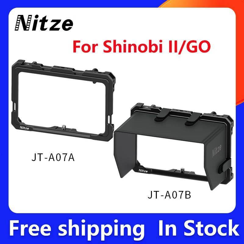 กรงจอภาพ Nitze สําหรับ Atomos Shinobi II/GO 5" กรงอลูมิเนียมอัลลอยด์ Sunhood Monitor