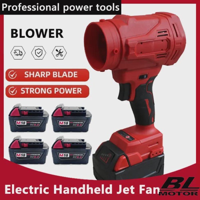 Electric Turbojet Fan  Electric Handheld  Fan  Turbo Fan Blowers Snow Leaf Dust Blowing Tool Fit Mi