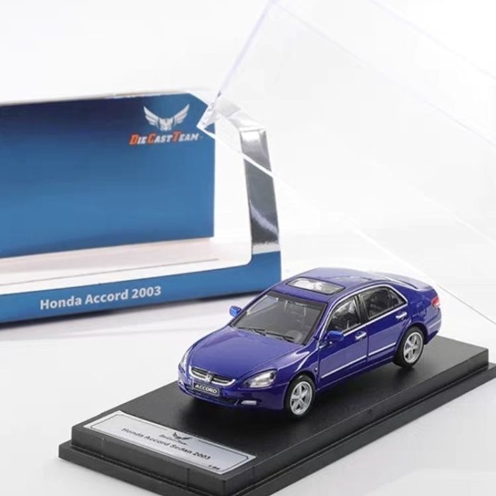 DCT 1/64 Honda Honda 7th Generation Accord Alloy รถจําลองรุ่น Blue Out of Print Car Model