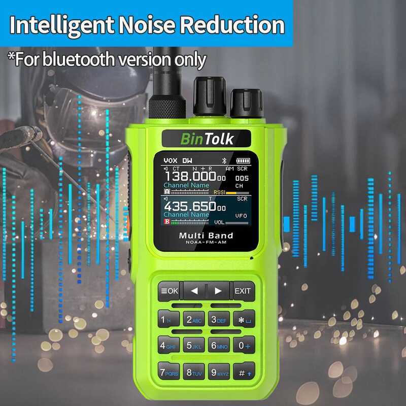 ▥ Bintolk Bt8000 Walkie Talkie 10W ไร้สายบลูทูธโทรศัพท์การเขียนโปรแกรมลดเสียงรบกวนกระพริบวิทยุส