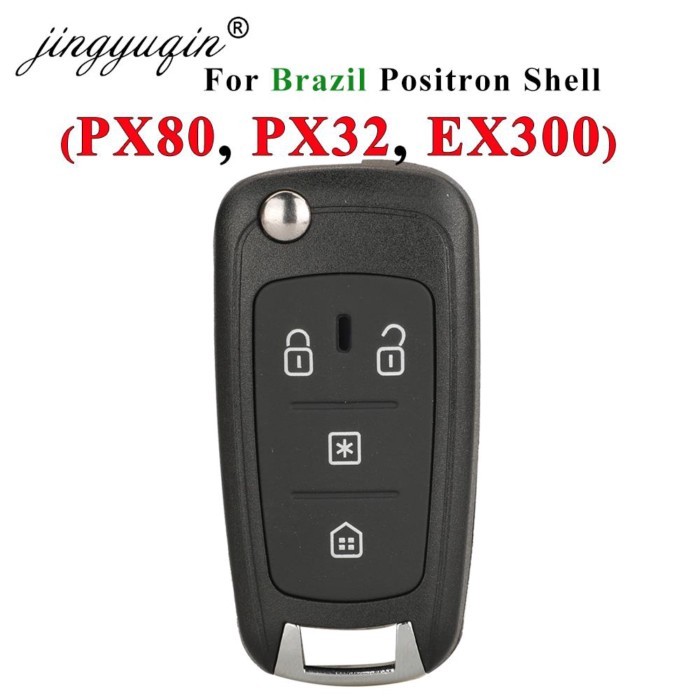 jingyuqin Car Key Shell Housing For Brazil Positron Flex PX80 Double Alarm 293 PX32 EX300 330 360 A