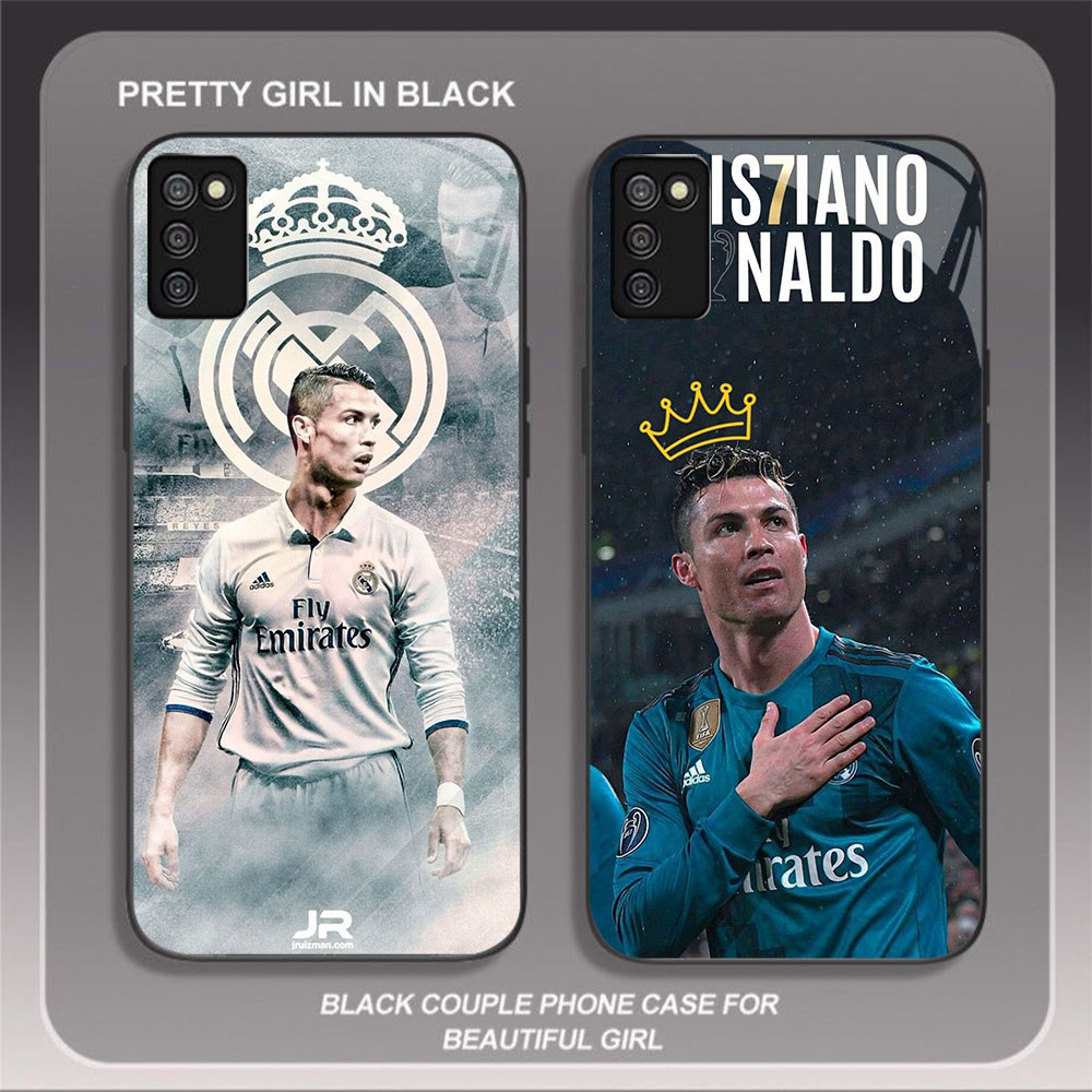 HW-13 FC CR7 แก้วสําหรับ Samsung A51 A03S 166 มม.164 มม.M02S A02S A71