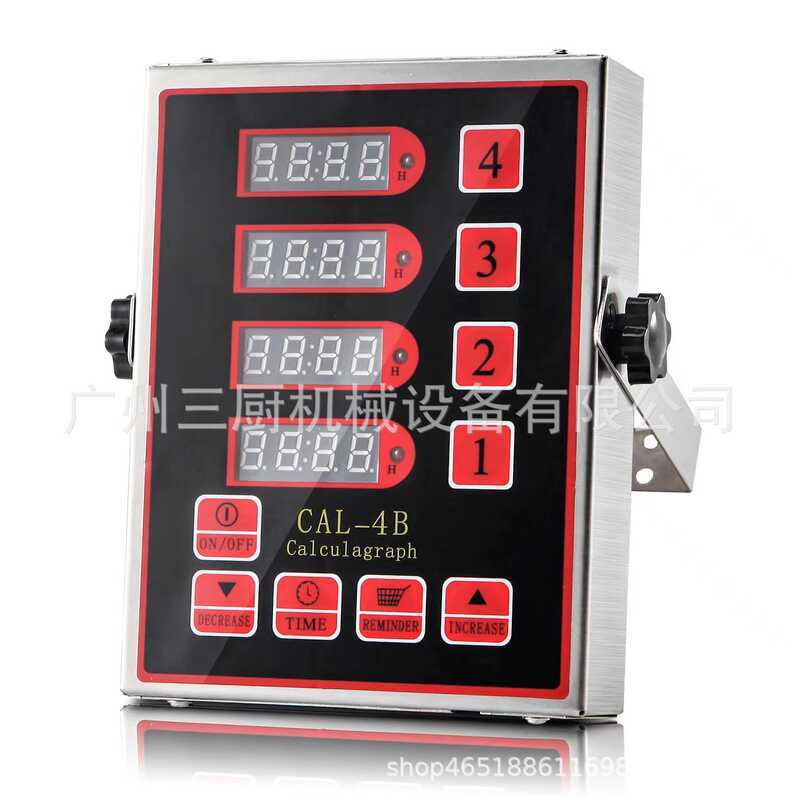 ตัวจับเวลาในครัว ตัวจับเวลาเตือน 4 ช่องเชิงพาณิชย์ ตัวจับเวลา ตัวจับเวลา ร้านจัดเลี้ยงเชิงพาณิชย์ ตัวจับเวลาเตือนสี่ช่อง