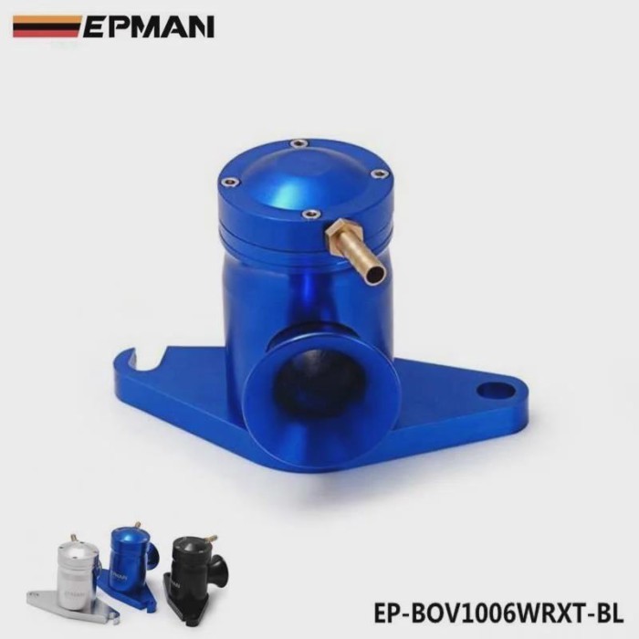 EPMAN Bolt-On Top Mount Turbo BOV  Blow Off Valve  For Subaru 02-07 for WRX STI EJ20/EJ25 color Sil