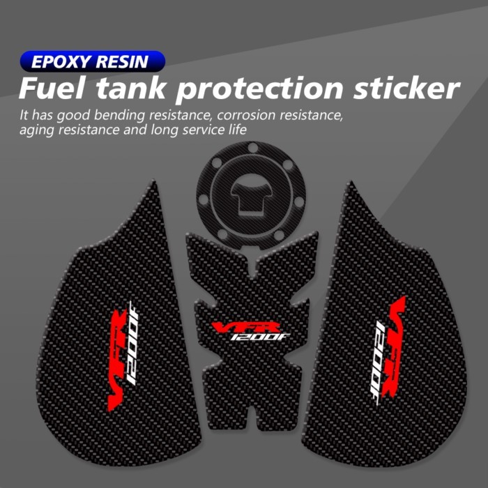 VFR1200F 2022 Motorcycle Tank Pad Decals Stickers Fish Bone Fit For HONDA VFR1200 F VFR 1200 Transp