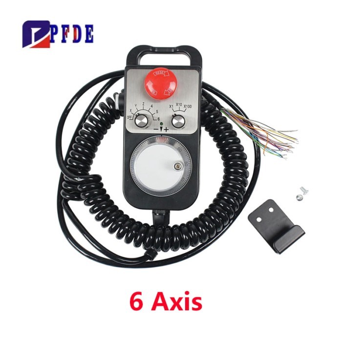 100PPR 4 Axis 6 Axis CNC Handwheel MPG Pendant with Emergency Stop Manual Pulse Generator for CNC R