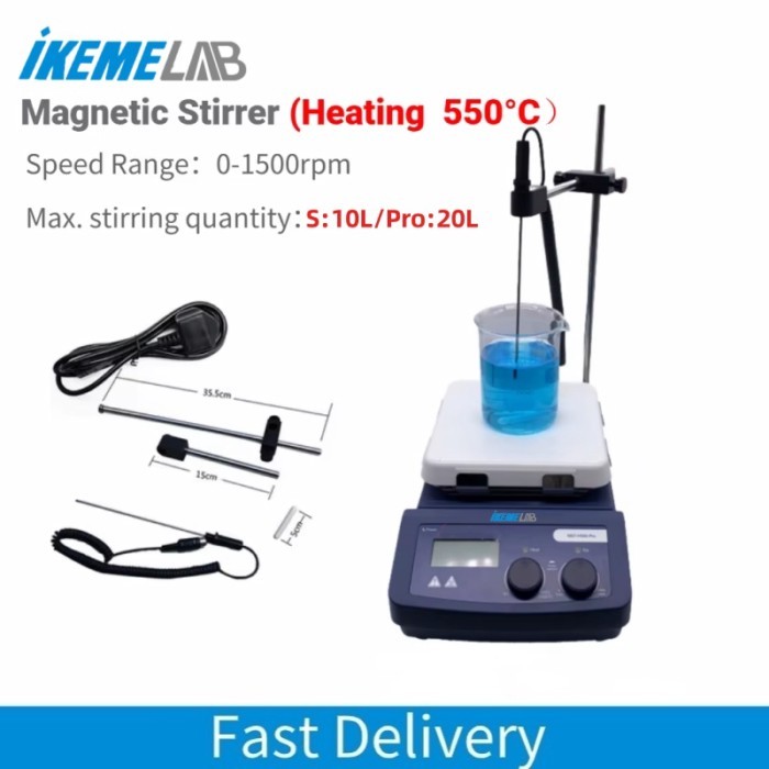 IKEME MS7-H550-S/Pro Heating Magnetic Stirrer Digital Display Magnetic Stirrer Heating Temperature