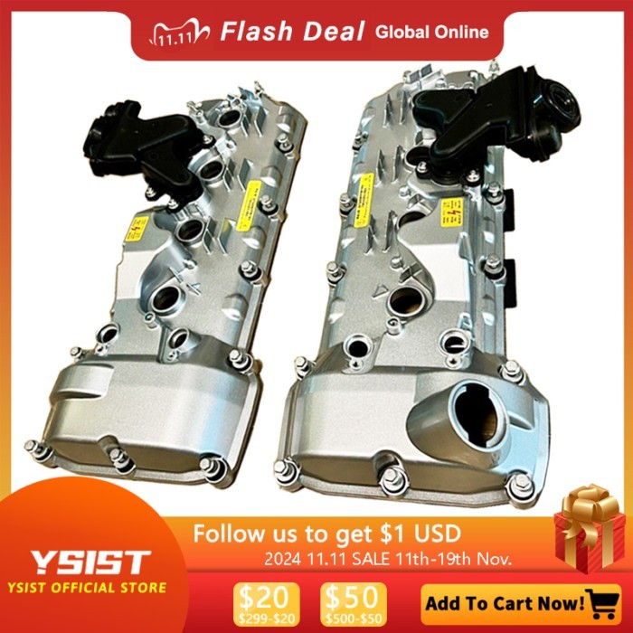 For E90 E92 E93 S65 F30 F80 M3 valve cover Aluminum, with Gasket, Oil Separator And Bolts