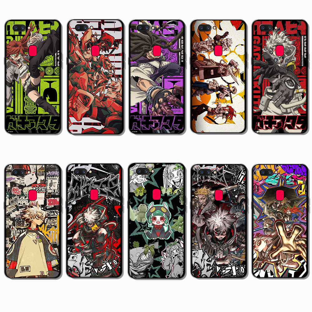 สําหรับ OPPO A1 A1K A3S A5 A5S A7 A8 A9 A11 GACHIAKUTA คลาสสิกสีดําขอบ TPU Soft Case | Full Wrap & B