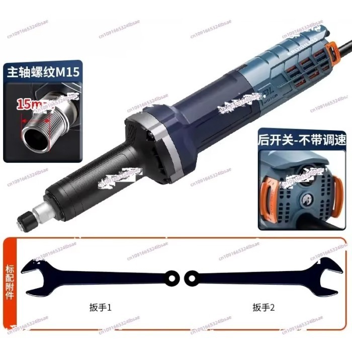 Professional Tools AC Brushless Electric Metal  Angle Die Grinder Mini Micro Cylindrical Grinder