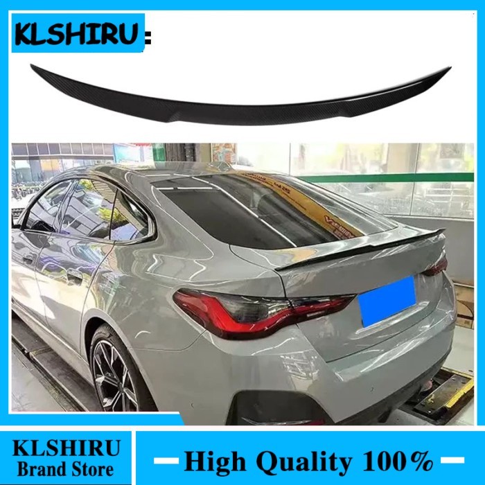 Carbon Fiber Car Trunk Spoiler Boot Lip For BMW 4 Series I4 G26 M Sport Sedan 430i 440i 2021 2022 C