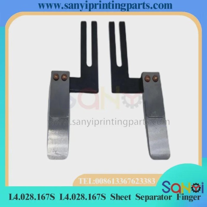 1 Set Best Quality L4.028.167S L4.028.168S Sheet Separator Finger For Heidelberg SM102 CD74 XL75 SM
