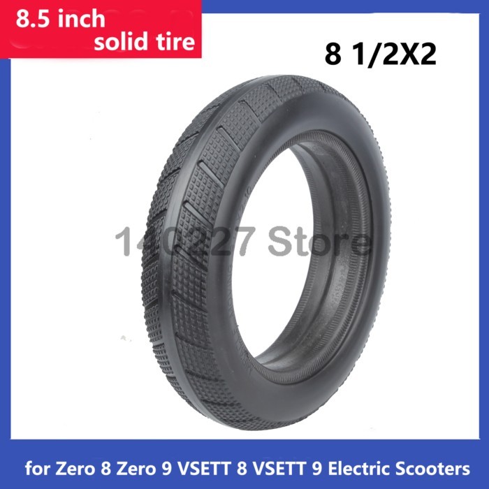 8 1/2X2 50-134 8.5X2 Solid Tire for Zero 8 Zero 9 VSETT 8 VSETT 9 Electric Scooters Kids Bike Parts