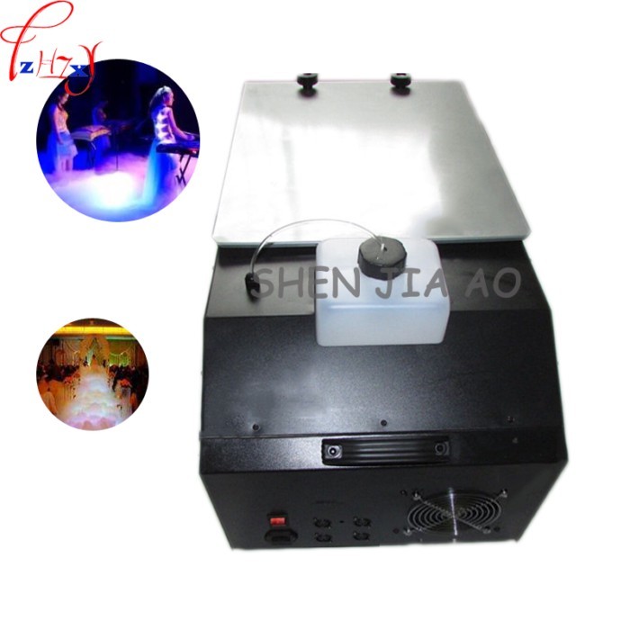 1PC 220V Multifunction Remote Control Smoke Machine 3000W  Desktop Smoke Dry Ice Machine Stage Wedd