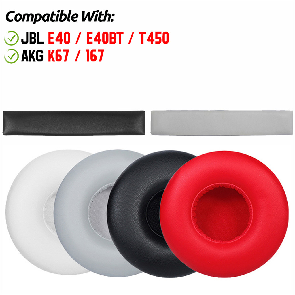 สําหรับ JBL E40 T450 E40BT AKG K67 167 หูฟังแผ่นรองหูฟังเบาะฟองน้ําชุดหูฟัง Earmuffs เปลี่ยนฝาครอบ