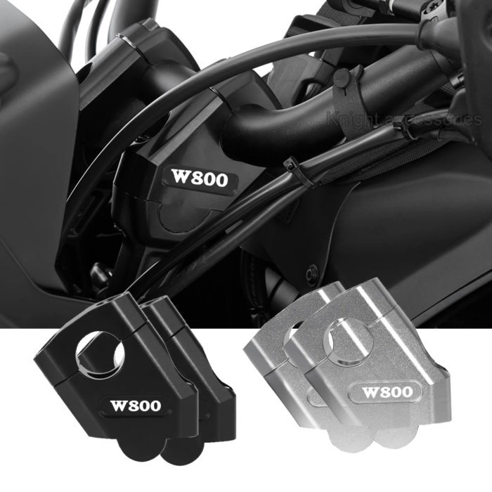 W800 Handlebar Riser Clamp CNC Handle Bar Lift Extend Adapter Mount For W800 W 800 w800 22mm/28mm