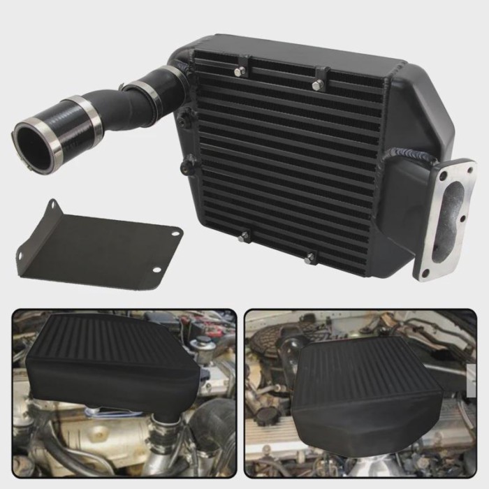 For Toyota Landcruiser Top Mount New Intercooler Kit 80/100 Series 1HD-T HDJ80 1hz/105 1HZ Engine 4