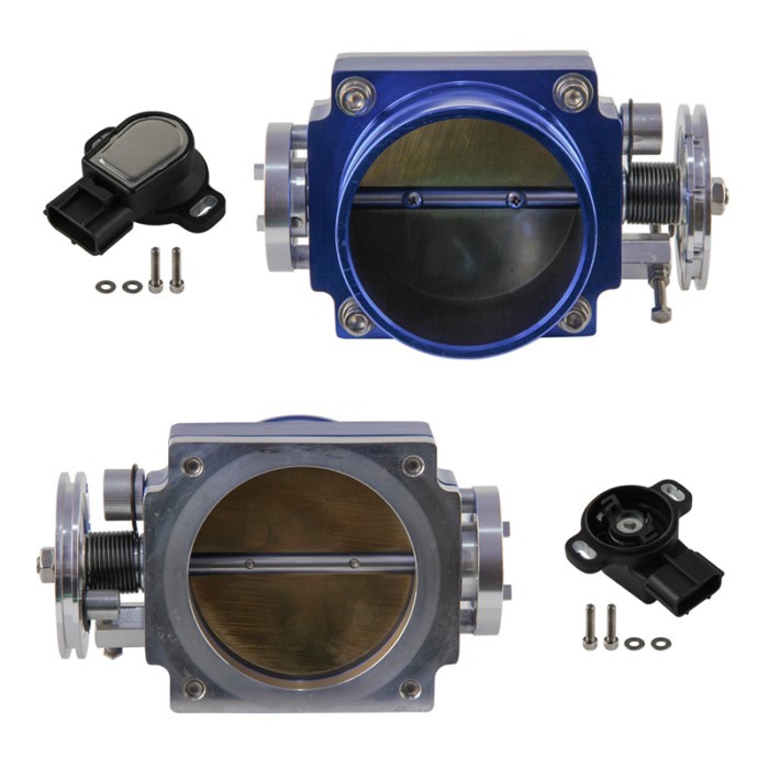 90mm Reverse Throttle Body +TPS Fit For Toyota Supra 1JZGTE JZA70 2JZGTE JZA80