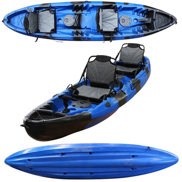 Wholesale High Quality 3 Paddle Seats Fishing  Double  2 Adults and 1 Kid Family