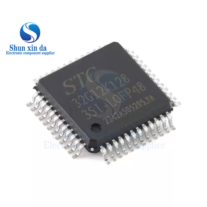 STC STC32G12K128 STC32G12K128-LQFP48 32G12K128 32-bit 8051 Core Microcontroller Chip ยี่ห้อใหม่แท้