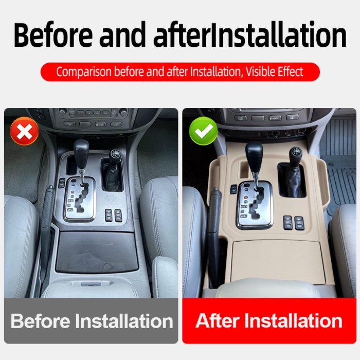 For Toyota Land Cruiser LC100 100 1997-2007 Lexus LX470 Center Console Silicone Cover Non-Slip Dust