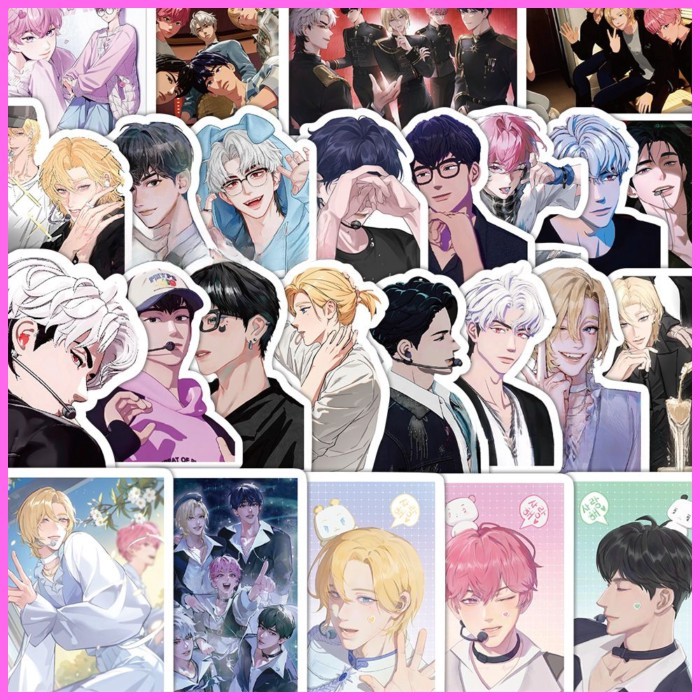 สติ๊กเกอร์ PLAVE (65 แผ่น) Virtual Yuan Men Group สติกเกอร์ ins สไตล์ High-value ตัวละครอะนิเมะ Merc