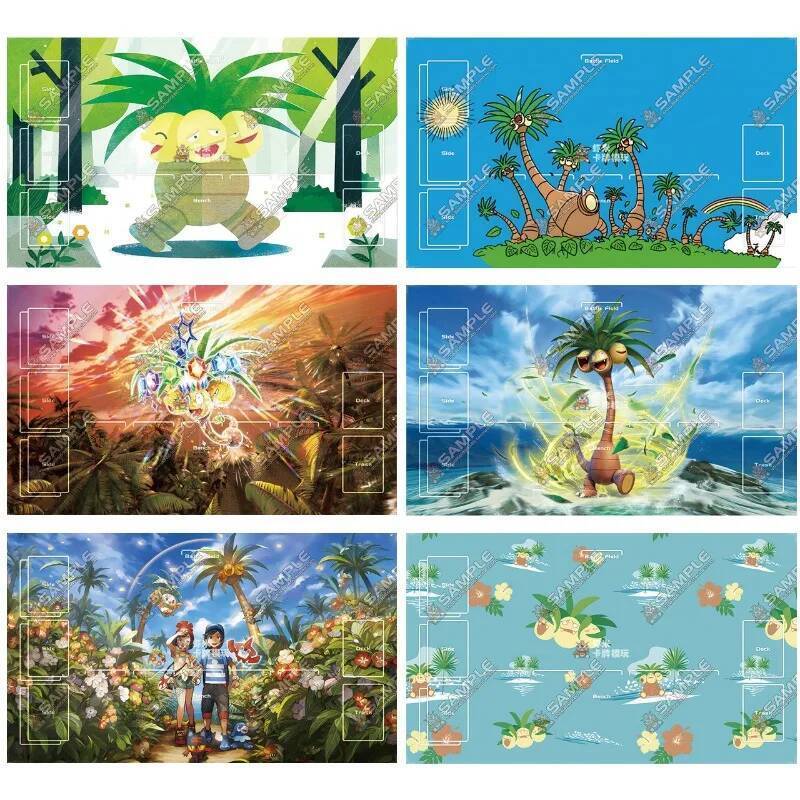 PTCG Exeggutor Series 600x350mm Trading Card Playmat WCS2024 Exeggutor 2mmStitched Edge Card Grid Si