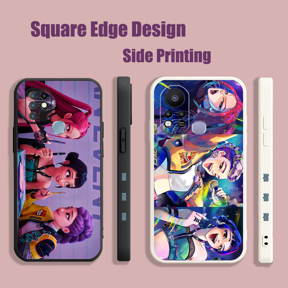 สําหรับiPhone 11 Pro Max 12 Pro Max 6/6s 7/8 7 Plus X/XS XR XS MAX Kpop Demon Huntersสีชมพูสุนทรียศา