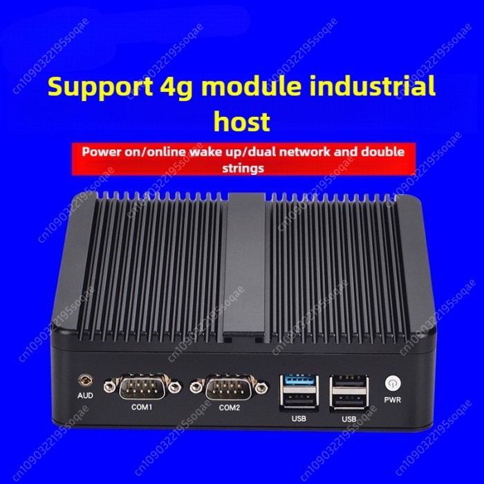 N2830 Embedded mini Industrial computer Host dual network port fanless industrial edge computer box