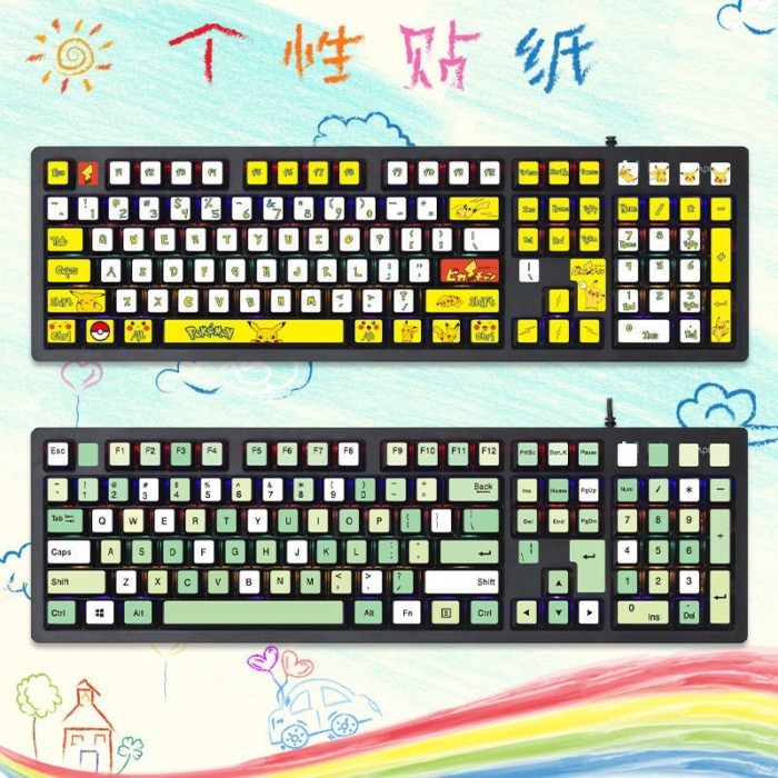 เหมาะสําหรับ Logitech K865 K855 K835 K845 k840 คอมพิวเตอร์เดสก์ท็อปคีย์บอร์ดสติกเกอร์ปุ่มสติกเกอร์