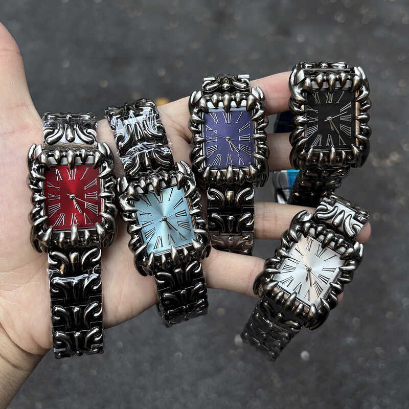 Claw Watch alabaster Style Retro y2k ยุโรปอเมริกันนาฬิการูปพิเศษพรีเมี่ยม ins Niche Watch