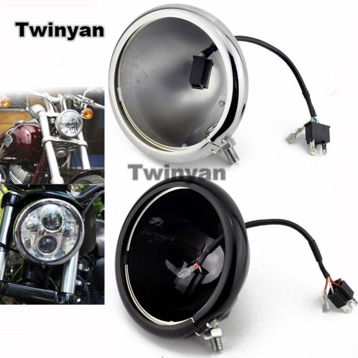 5.75inch Motorcycle Outside Shell LED Headlight HeadLamp Housing Cover Bucket For 5.75inch Headligh