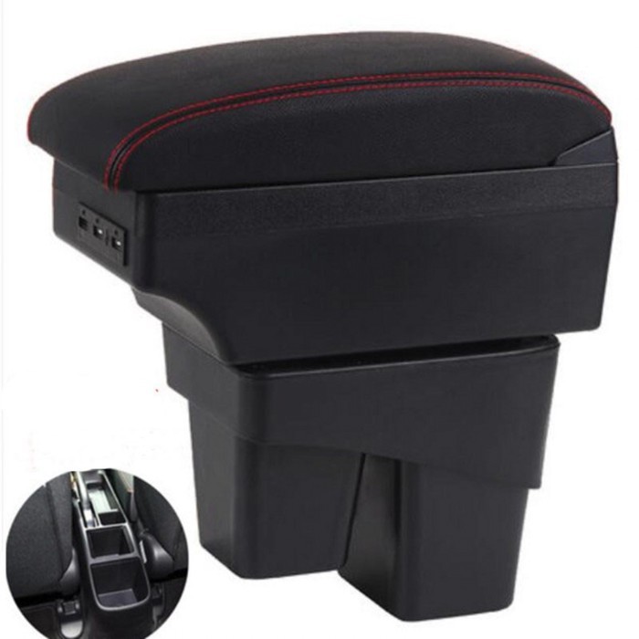 For Honda WRV Armrest box central Store content box with USB interface